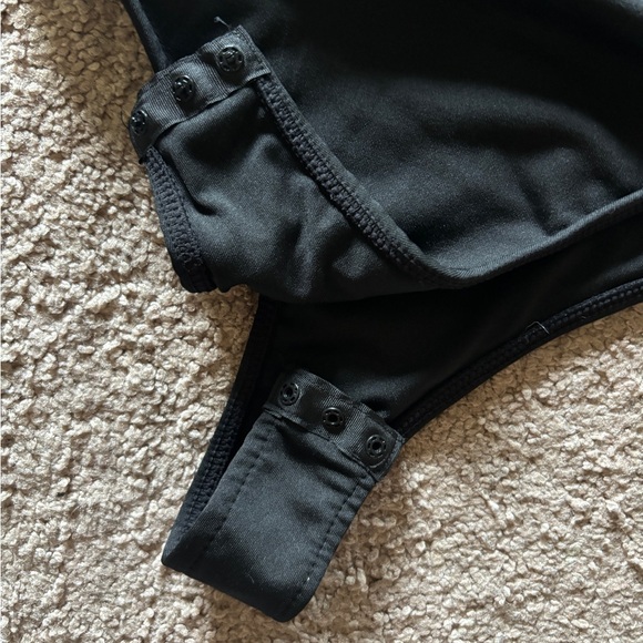 Black One Shoulder Bodysuit - Picture 3 of 3